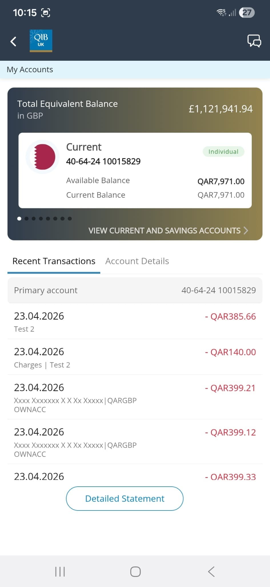 Statements